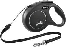 flexi Classic Seil Rollleine, schwarz, 8m, M
