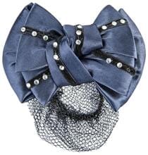 Parrucchino HKM, con fiocco, blu scuro