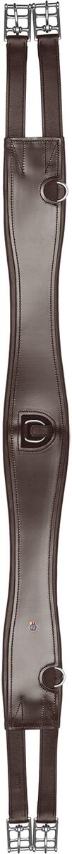 Waldhausen Sleek Ledersattelgurt, braun, 110cm