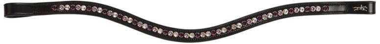 Schockemöhle SP Diamond Select Stirnband, black/berry shades, WB