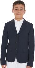Giacca da torneo Equestro Reverse per bambini, 3 bottoni, blazer blu navy, 12 anni