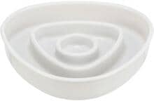 Trixie Ciotola per alimentazione lenta, plastica/TPR, 0,35l/15x15cm, grigio