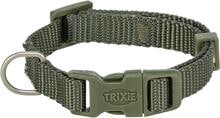 Collare Trixie Premium, verde oliva, XXS-XS, 15-25cm/10mm