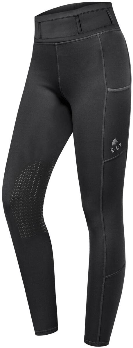 ELT Ella Knie Silikon Reitleggings, schwarz, 40
