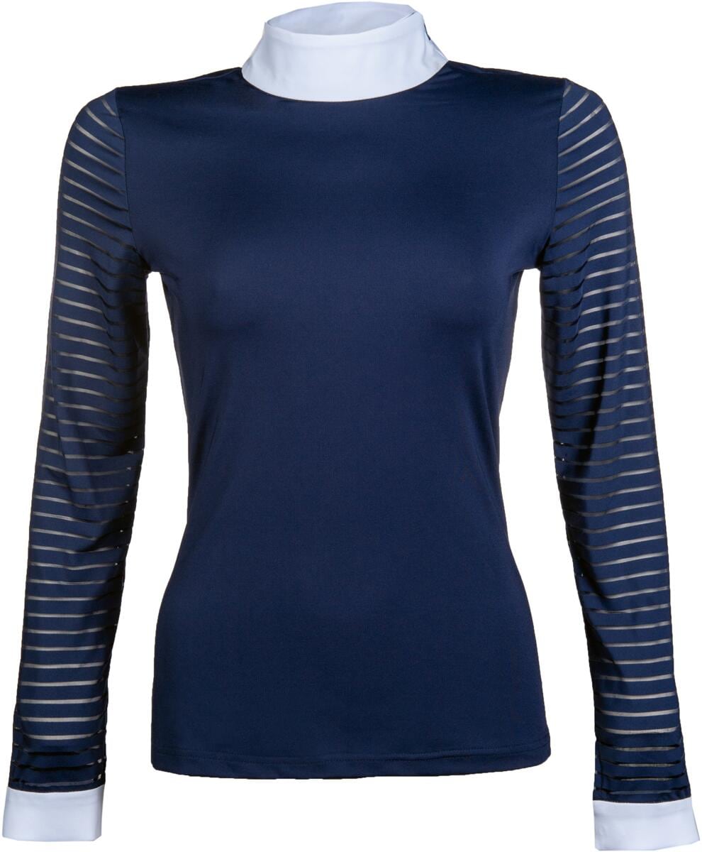 HKM Monaco Turniershirt, langarm, dunkelblau, XXL