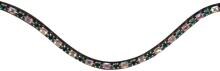 HKM Amazing browband, marrone/benzina, pony