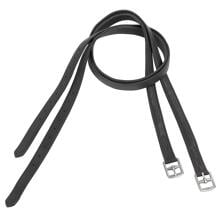 USG Pelli per staffe morbide, pelle, nero, 140 cm, 2 pezzi