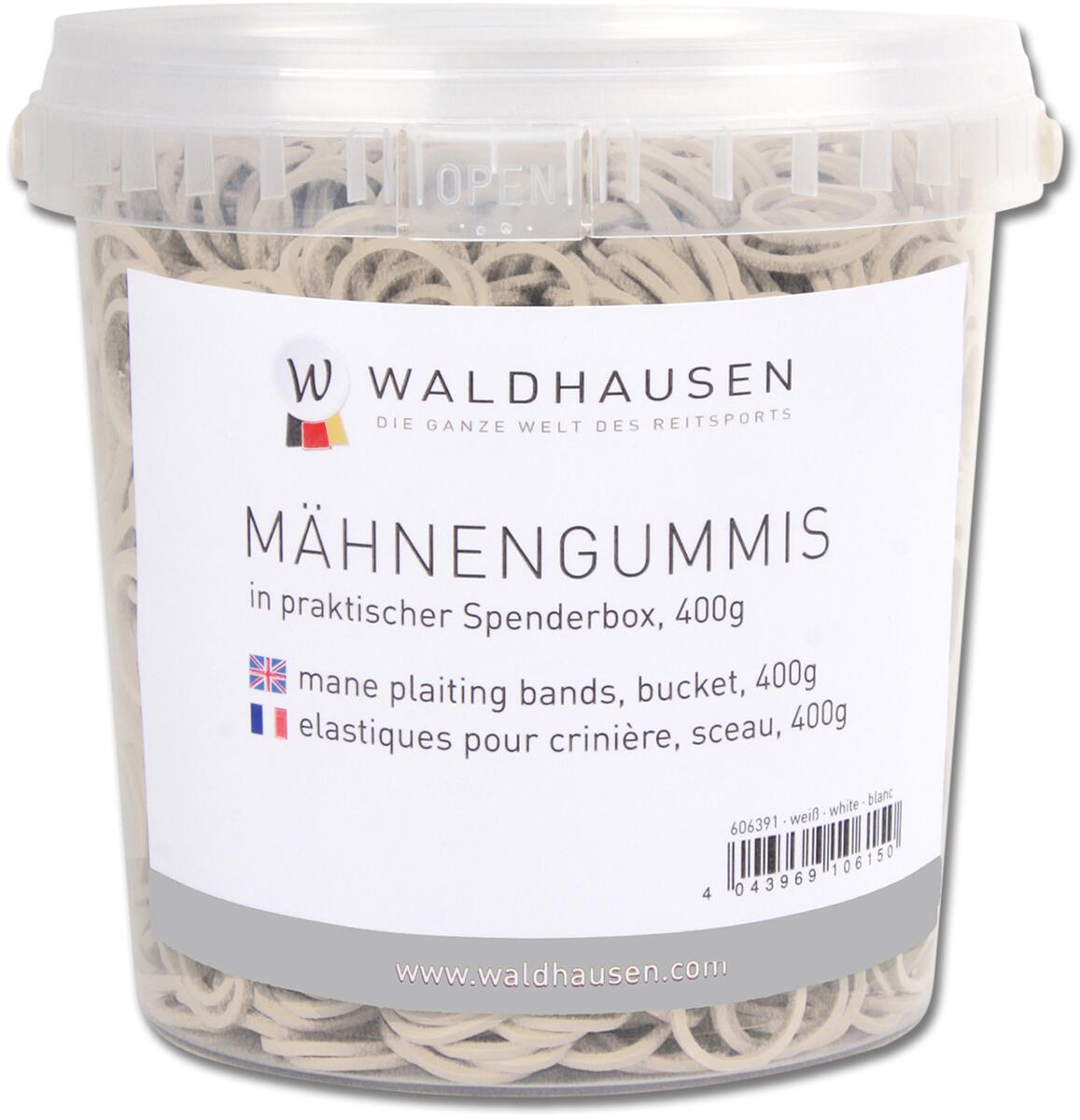 Waldhausen Mähnengummis im Eimer, 400g, weiß
