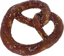KERBL Pet Rinderhaut Breze Kausnack mit Ente, XL, 15x15cm, 130g