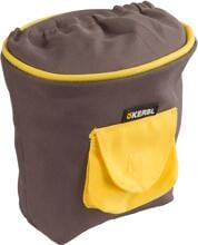 KERBL Pet Pro Futtertasche, grau/gelb, 14x11x14cm