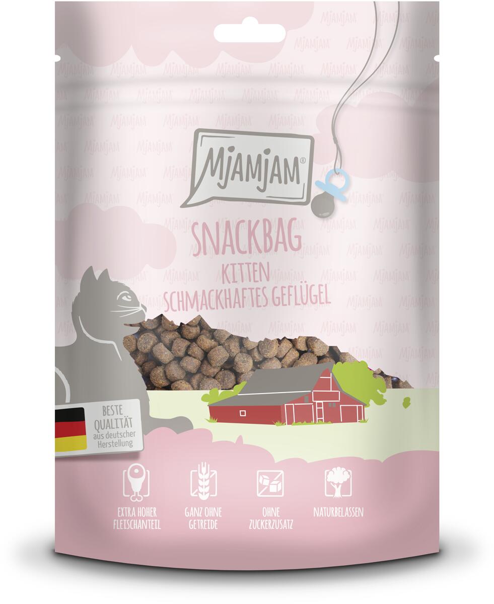 Mjamjam Snackbag Katzensnack, 8x125g, Kitten