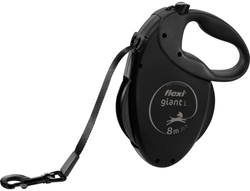 flexi GIANT Black Edition Rollleine, mattschwarz, L, 8m