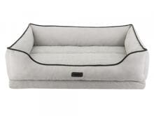 Nobby Lago orthopaedic comfort bed, angular, light grey