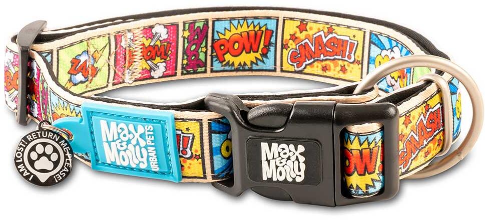 Max & Molly Comic Smart ID Halsband, L