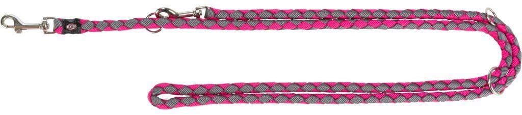 Trixie Cavo V-Leine, fuchsia/grafit, S–M, 2m/ø12mm