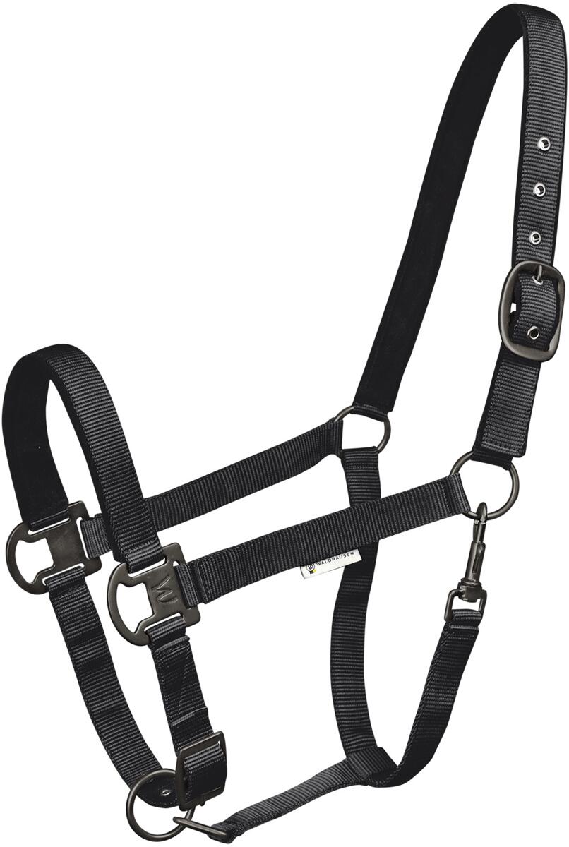 Waldhausen Gloomy Halfter, schwarz, VB