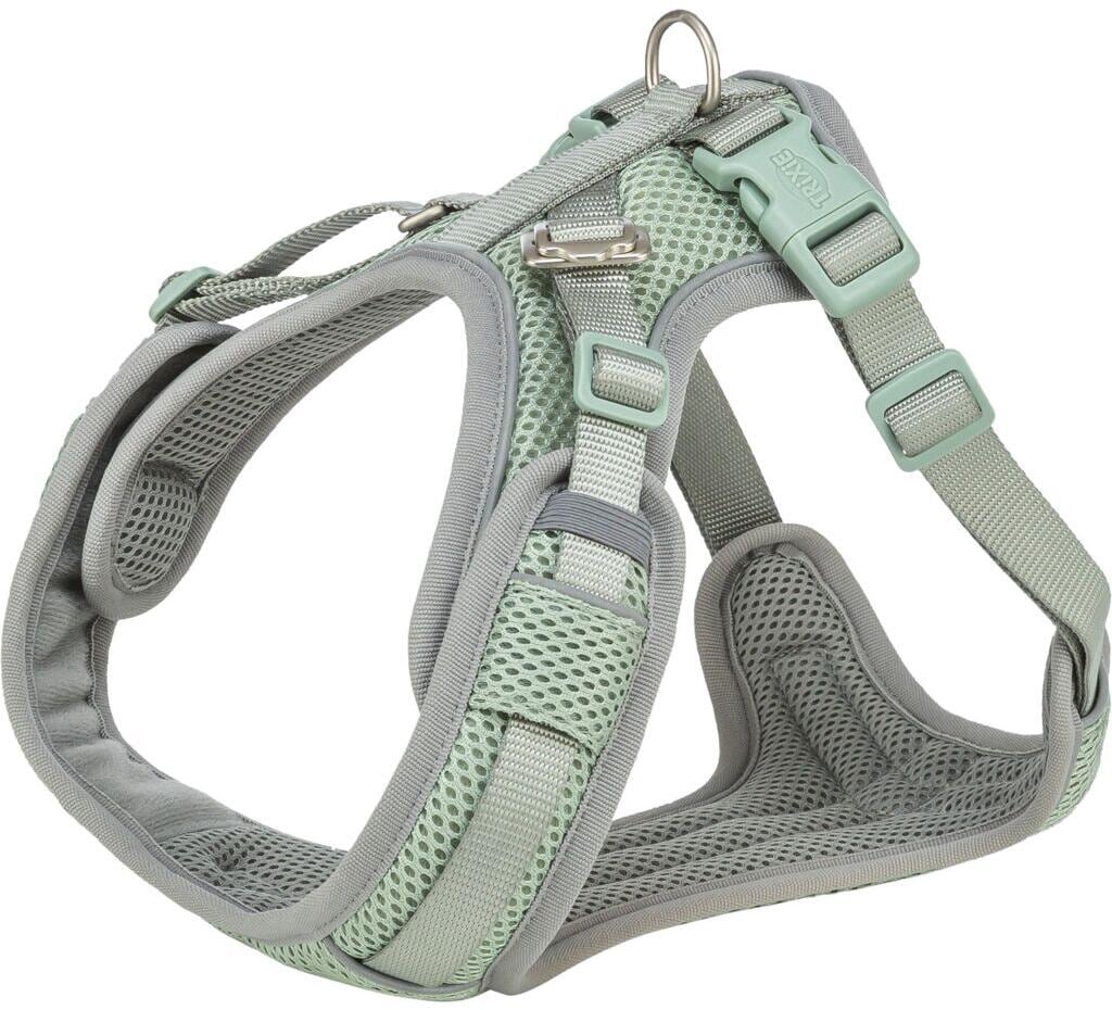 Trixie Premium FlexMesh Geschirr, wide fit, salbei, L, 63-92cm/25mm