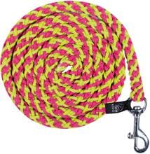 Corda HKM Hobby Horsing, rosa/giallo