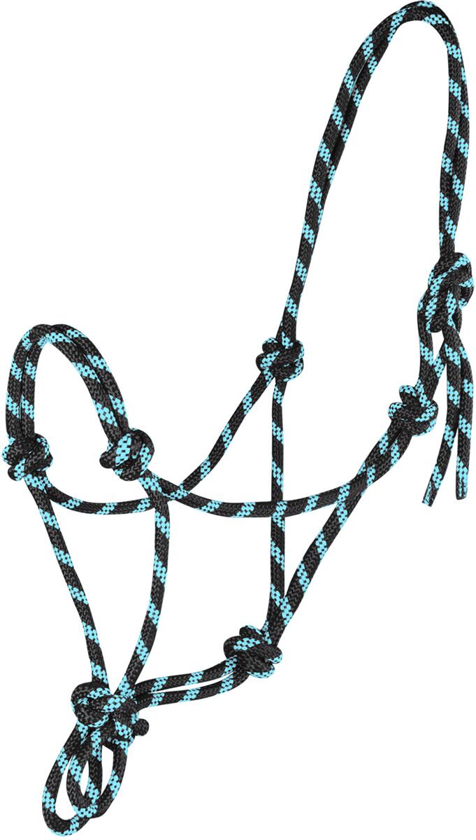 Waldhausen Knotenhalfter, schwarz/mint, Pony