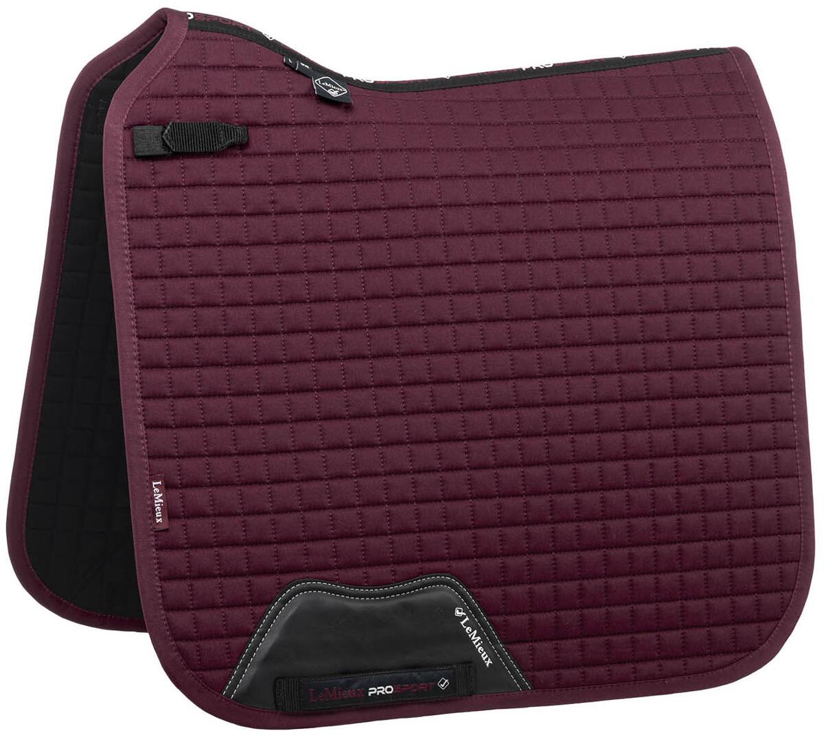 LeMieux Baumwoll Dressurschabracke, L, burgundy