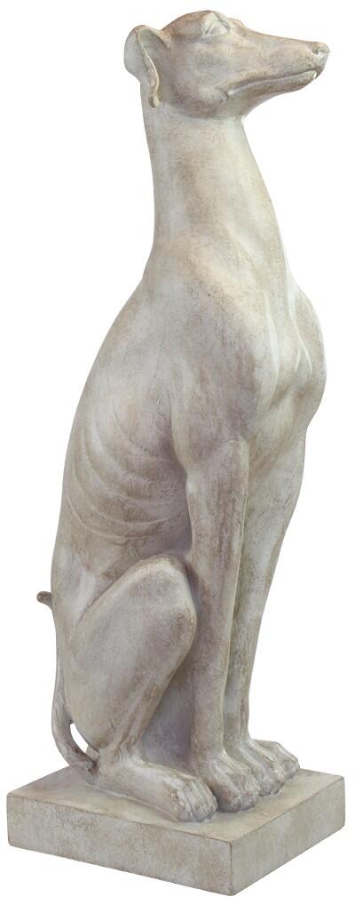 Happy House Windhund Skulptur, beige