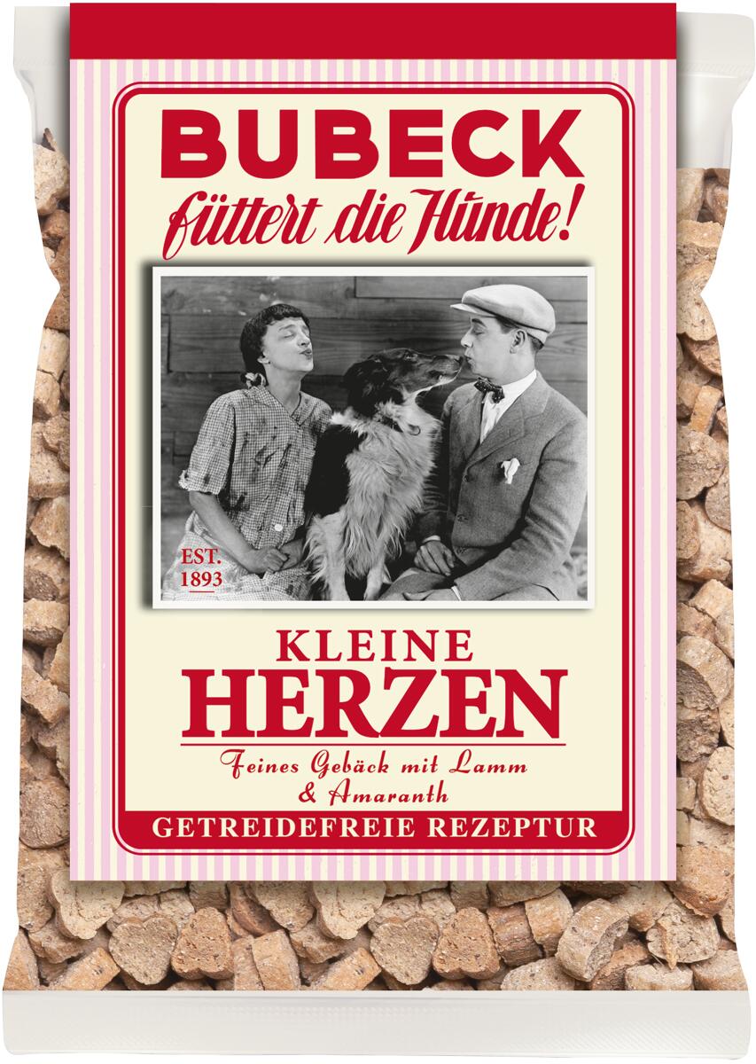 Bubeck Kleine Herzen Hundekuchen mit Lammfleisch, 210g