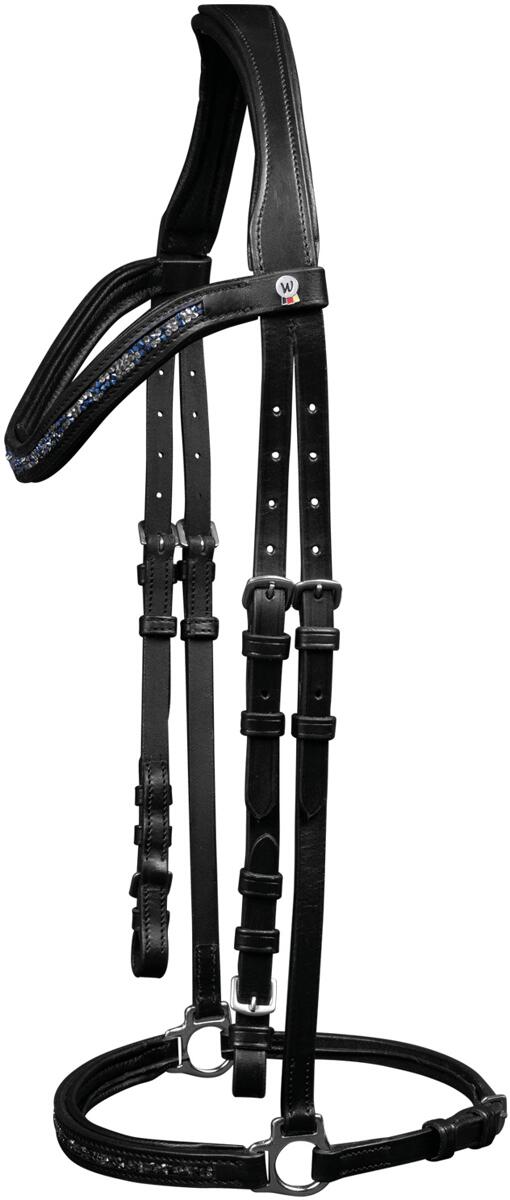 Waldhausen Ice Island Trense, schwarz/blau