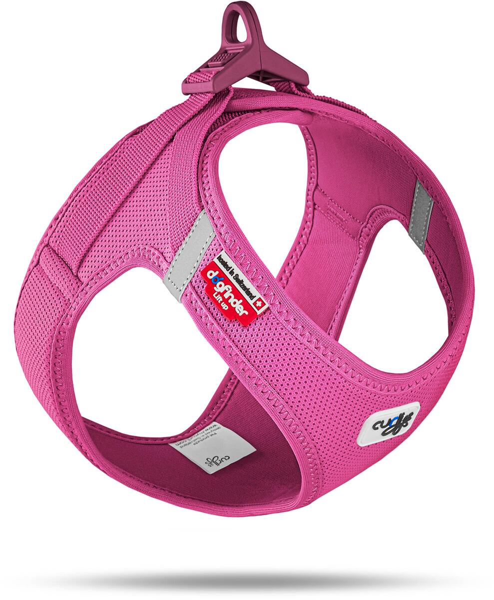 curli Clasp Air-Mesh Hundegeschirr, fuchsia, XL