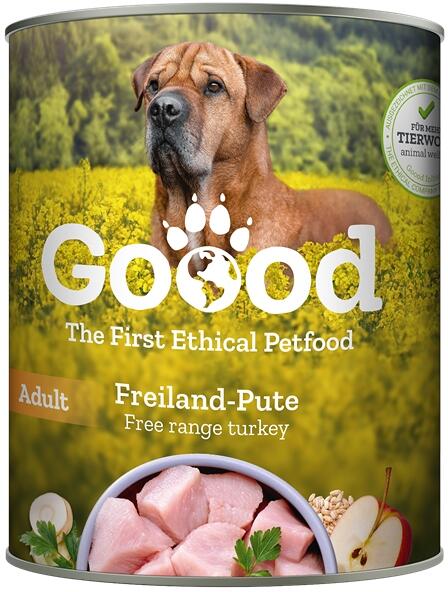 Goood Adult Nassfutter mit Freiland-Pute, 6x800g