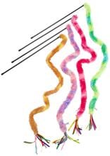 canna da pesca per gatti beeztees XL con asta in peluche, assortita