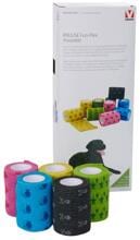 KRUUSE Fun-Flex Pet Bandage, assortiert, 7,5cmx4,5m, 10 Rollen