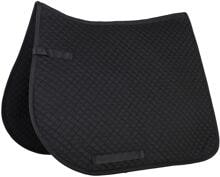 Sella HKM, trapuntata piccola, nera, purosangue/sangue caldo eventing