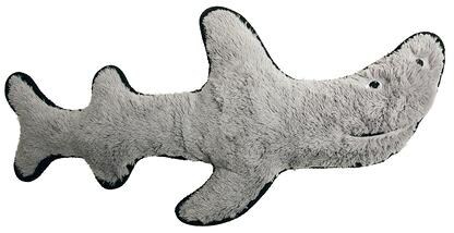 Karlie Hai Hundespielzeug, Plüsch, grau, 48x21x8cm