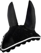 HKM fly bonnet, black/silver, pony