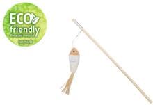 beeztees Eco Fyn Katzenangel Fisch, 40cm