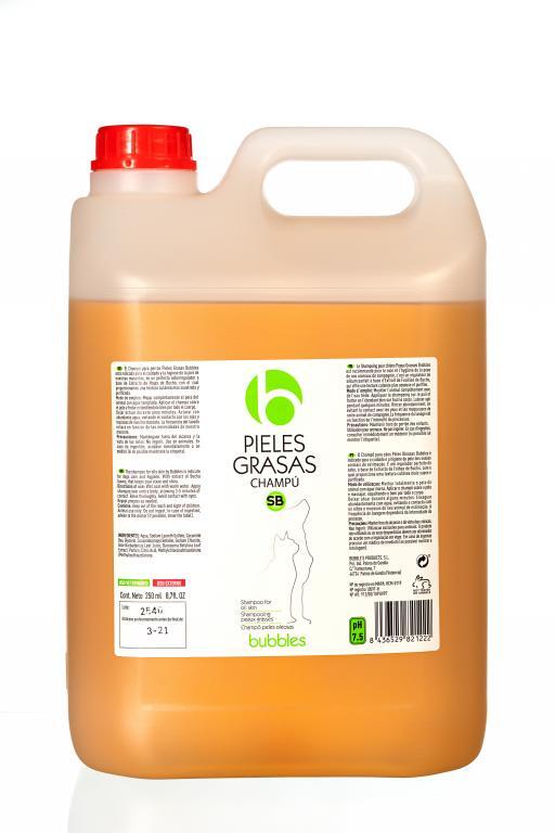 Bubbles Vet Line Shampoo, fettige Haut, 5L