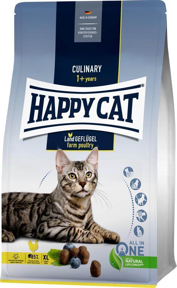 HappyCat | mit Land Geflügel | Katzenfutter | 10 kg