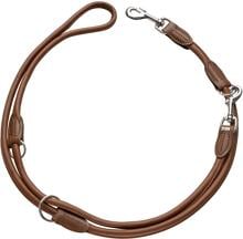 Guinzaglio HUNTER Round & Soft, regolabile, marrone, 8 mm/200 cm