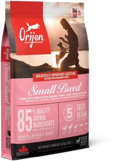 Orijen Small Breed Trockenfutter mit Huhn & Truthahn, 4,5kg