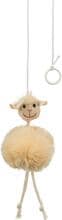 Pecora Trixie con elastico, peluche, erba gatta, 20 cm