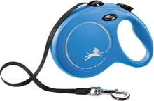 flexi Classic Gurt Rollleine, blau, 8m, L