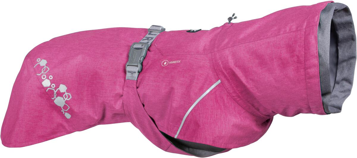 Hurtta ECO Monsoon II Regenmantel, ruby, Gr. 40