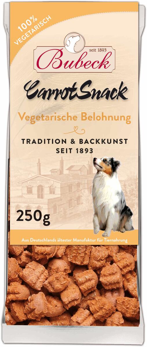 Bubeck Carrot Snack Hundekuchen, 250g