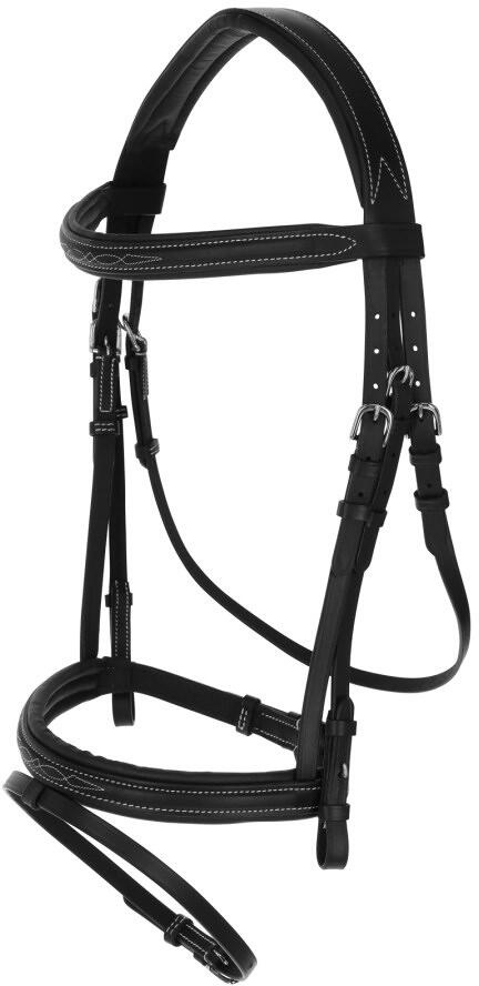 Covalliero Classic Trensenzaum, Leder, schwarz, Pony
