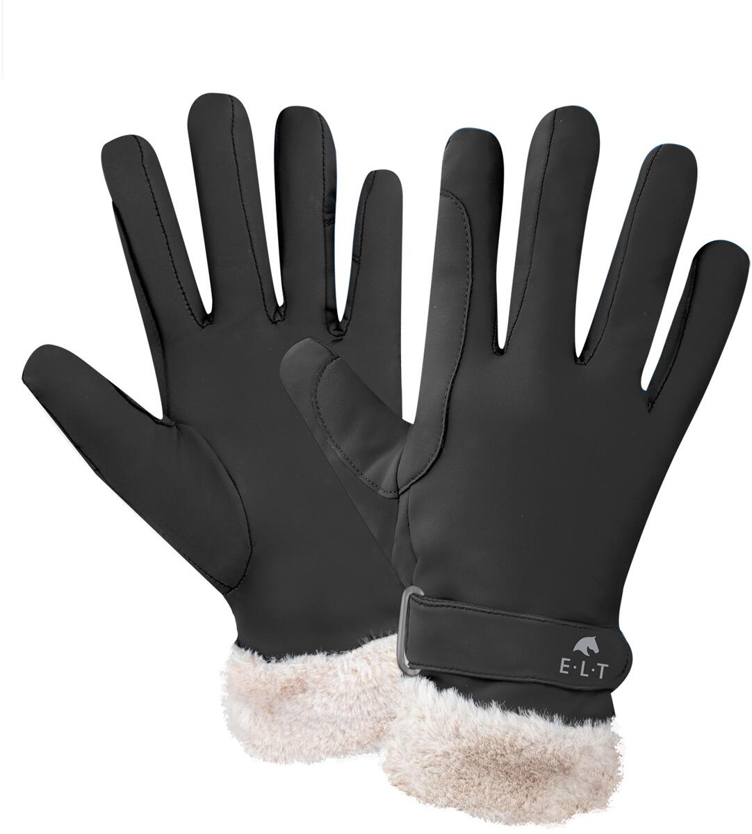 ELT St. Moritz Reithandschuh, schwarz, M