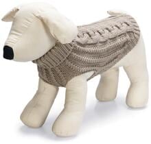 Designed by Lotte Haida Hundepullover, beige, M, 28cm