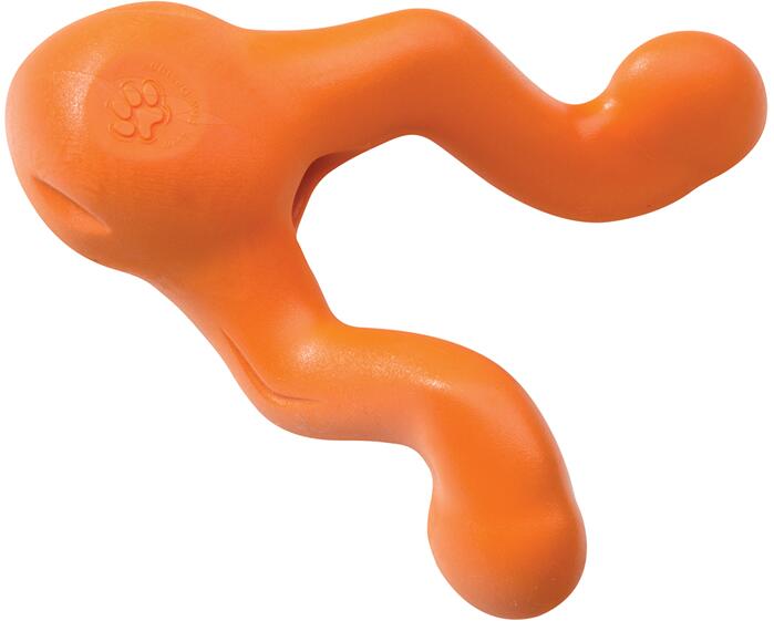 WestPaw Tizzi Hundespielzeug, orange, S, 11cm