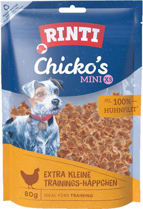 Rinti Chickos Mini XS Hundesnacks mit Huhn, 80g