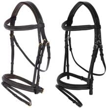 Briglia snaffle classica Covalliero, cuoio