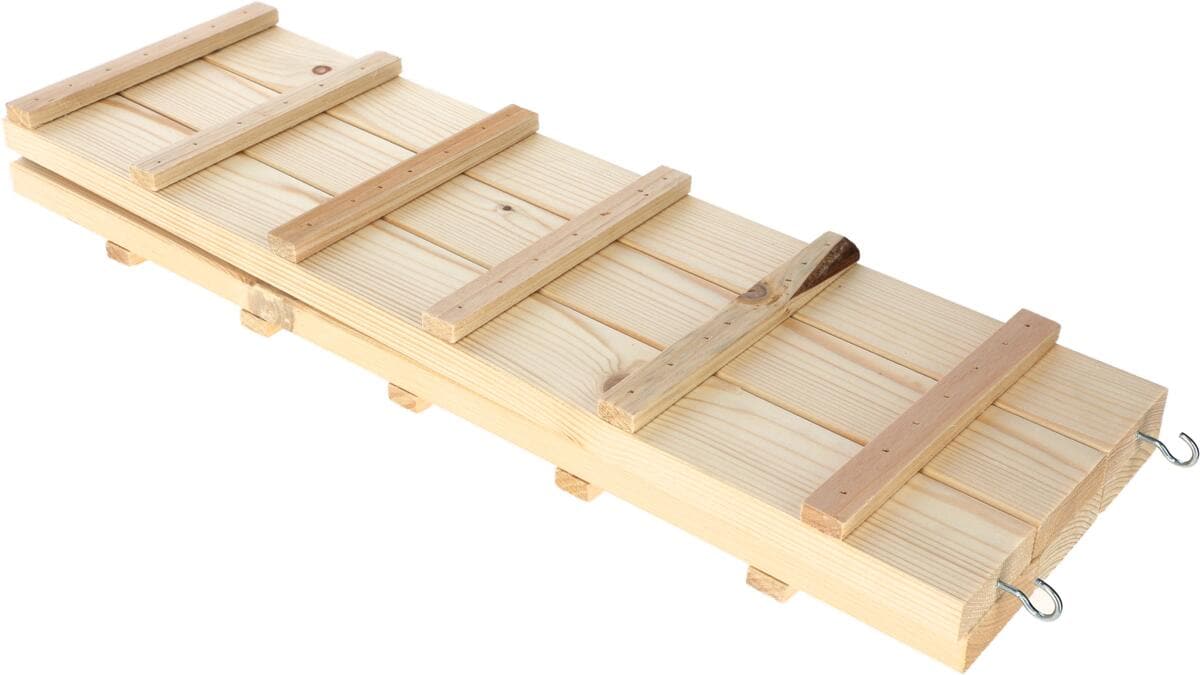 KERBL Hobbyfarming Hühnerleiter, Holz, 115x18x3cm